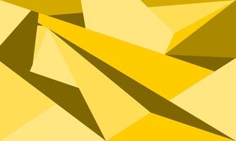 Abstract geometric triangle background in yellow color vector