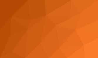 Beautiful abstract geometric triangular low poly background design. Gradient on orange color vector