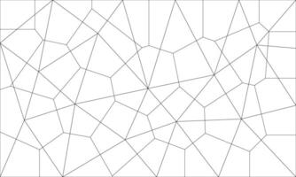 Abstract polygon geometric structure line on white background. Mosaic pattern concept vector