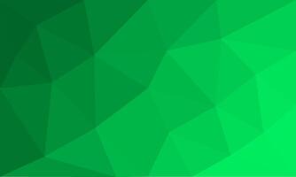 Green gradient in abstract polygon shape background texture. modern mosaic illustration with triangle shape pattern elements vector