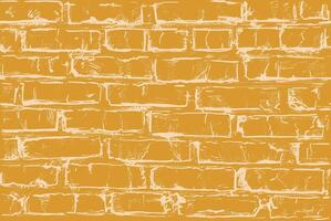 Seamless brick wall pattern with a rough textured surface, creating a vintage and rustic look vector