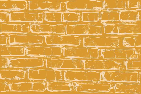 Seamless brick wall pattern with a rough textured surface, creating a vintage and rustic look