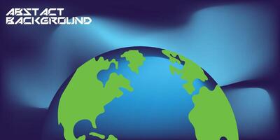 Earth banner abstract gradient background. illustration vector