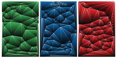 Geometric background with triangles . Modern geometric background for business or corporate presentation. vector