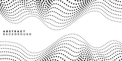 Abstract wavy dots background vector