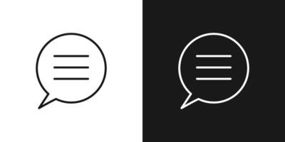 Chat icon. Talk bubble speech icon set . vector