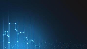 cityscape technology background concept. city space bright glowing neon, data blue line circle lights, technology Abstract, . city for tech, web banner, web site, communication, transformation. vector