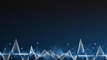 technology background abstract. technology with line digital color dot hi-tech . technological for web banner, background, object. vector