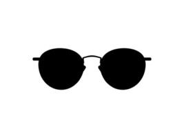 Sun Eye Glasses Silhouette, Front View, Flat Style, can use for Pictogram, Logo Gram, Apps, Art Illustration, Template for Avatar Profile Image, Website, or Graphic Design Element vector