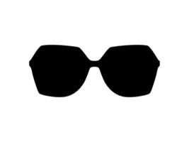 Sun Eye Glasses Silhouette, Front View, Flat Style, can use for Pictogram, Logo Gram, Apps, Art Illustration, Template for Avatar Profile Image, Website, or Graphic Design Element vector