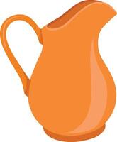 Clay jug simple icon isolated vector