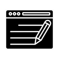 SEO Copywriting icon line illustration vector