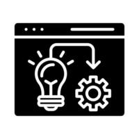 SEO Implementation icon line illustration vector