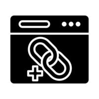 Link Building icon line illustration vector