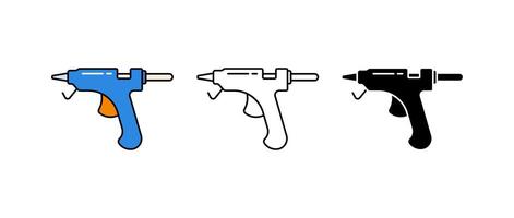 Glue gun icon isolated on white background. vector