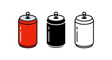 Soda can icon isolated on white background vector