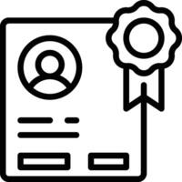Certificate Icon. Professional Certificate Icon vector