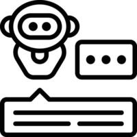 Chatbot Icon. Automated Chatbot Icon vector