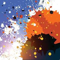 Abstract colorful splash, paints, brush background vector