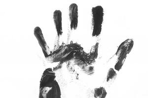 High-Resolution Isolated Fingerprint and Palm Texture Image photo