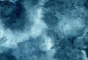 Cyan Abstract Watercolor Texture, Serene and Elegant Background photo