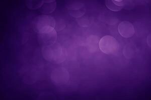 Abstract Purple Bokeh Blur Background with Proton Effect photo