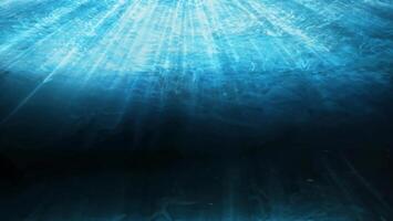 Sunlit Ocean Depths, 3D Render of Tropical Underwater Scene photo