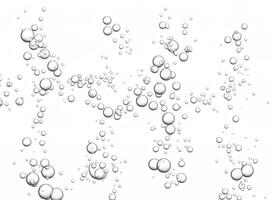 Carbonated Beverage, Oxygen Bubbles Texture on White Background photo
