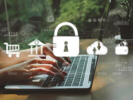cyber security Secure online technology connection to protect personal information. privacy Database acceptance protection photo