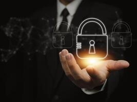 cyber security Secure online technology connection to protect personal information. privacy Database acceptance protection photo