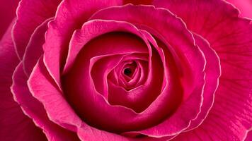 a close up of a pink rose with a large center photo