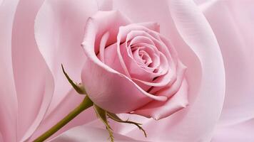a pink rose is shown in the center of the image photo
