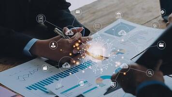Digital transformation technology strategy, IoT, internet of things. transformation of ideas and the adoption of technology in business in the digital age, enhancing global business capabilities. Ai video