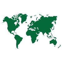 Simple World Map vector