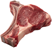 Steak illustration - Raw T bone steak isolated on a transparent background png