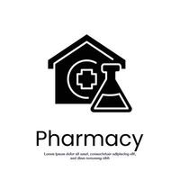 Pharmacy solid icon design good for web or mobile app vector