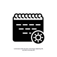 year solid icon design good for web or mobile app vector