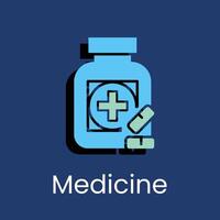 medicine colored icon design good for web or mobile app vector