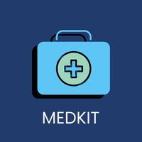 medkit colored icon design good for web or mobile app vector