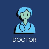 doctor colored icon design good for web or mobile app vector