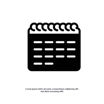 calendar solid icon icon design good for web or mobile app vector