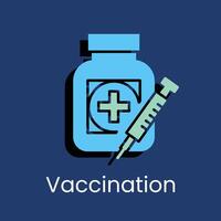 vaccination colored icon design good for web or mobile app vector