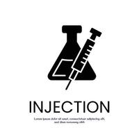 INJECTION solid icon design good for web or mobile app vector