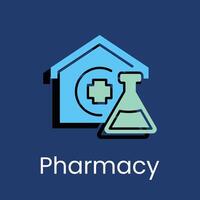Pharmacy colored icon design good for web or mobile app vector