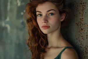 Elegant and Radiant Woman. Captivating Beauty in Graceful Poses and Stylish Fashion photo