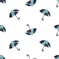 Cute pattern on white background. colorful umbrellas vector