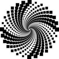 Vortex spiral pattern isolated on white background illustration vector