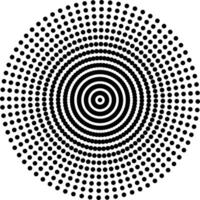 Dotted circle pattern isolated on white background illustration vector