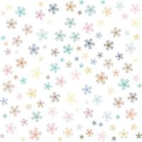 Pattern of seamless cute asterisk flower isolated on white background multi-color illustration vector