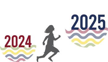Happy new year 2025 holiday background design. Illustration template design. vector